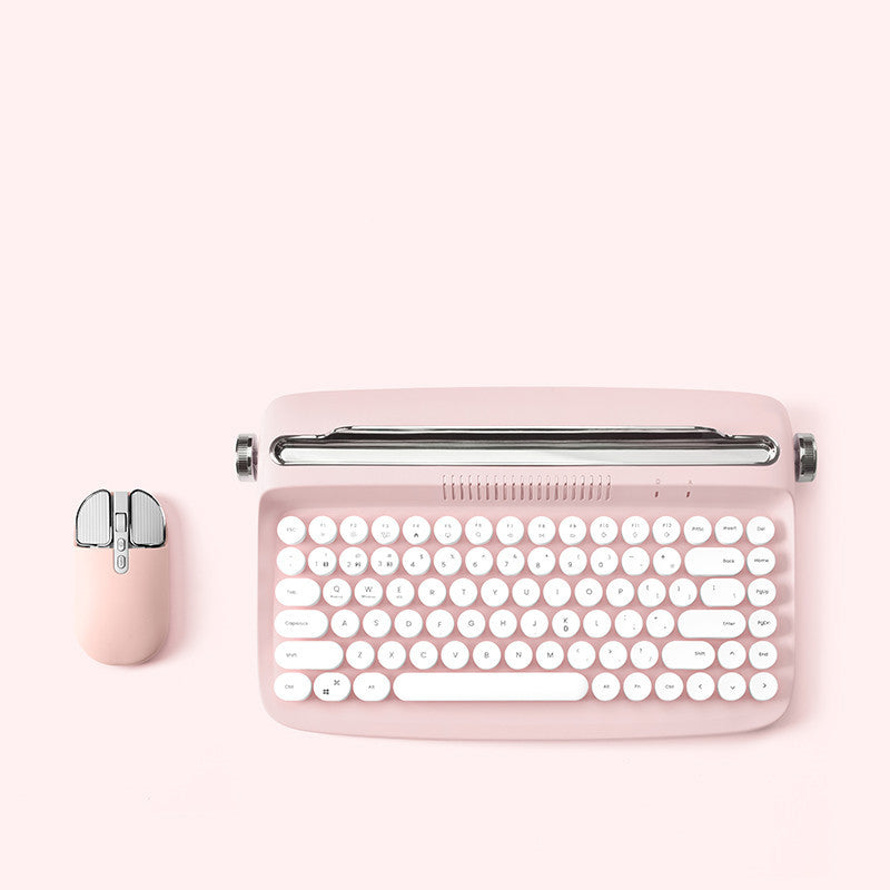 Retro iPad Bluetooth Keyboard & Mouse Combo - Cute Office Accessories