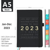 English Agenda Book: Weekly Planner, Daily Log, Meeting Notes, To Do List, Productivity Organizer - Minihomy