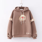 Women's Loose Casual Plush Hooded Sweater