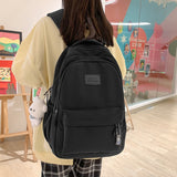 Simple and Versatile Large Capacity Ins Backpack for Women