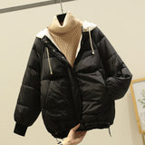 Down Jacket Hooded Warm Jacket Casual