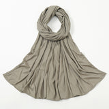 Women's Knitted Thread Cotton Striped Solid Color Scarf