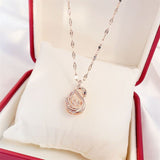 Perfume Bottle Pendant Luxury Necklace Charm