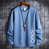 Thin Round Neck Sweater Men's Korean Hipster Sports Hoodie Male Student Coat Men