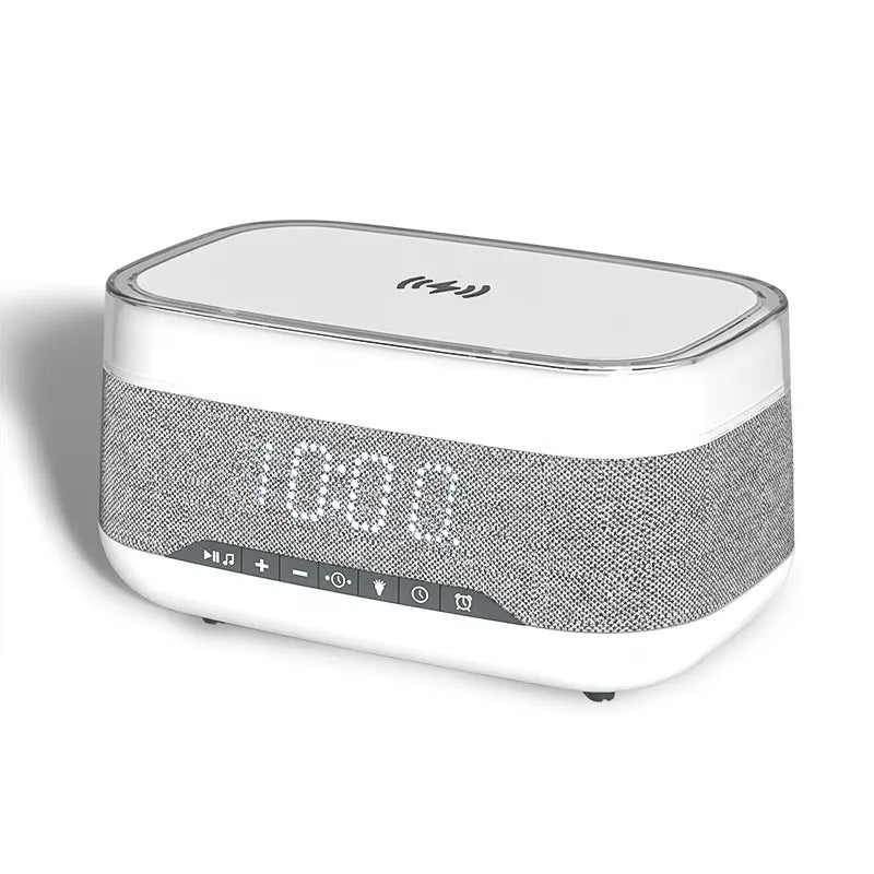 Intelligent Multifunctional Alarm Clock Bluetooth Speaker Wireless Charger - Minihomy