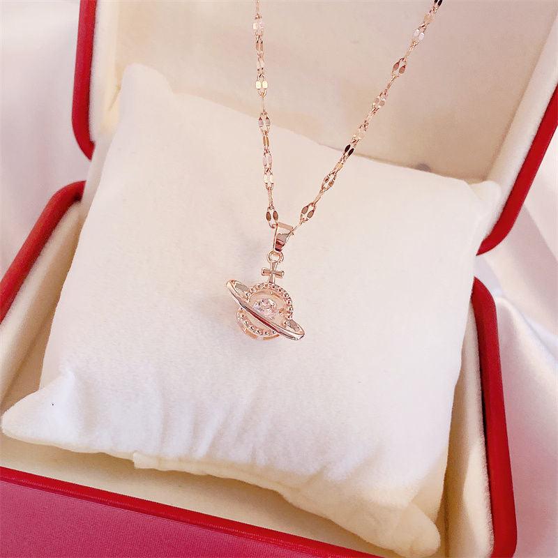 Perfume Bottle Pendant Luxury Necklace Charm