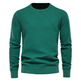 Men's Casual Round Neck Pullover Sweater