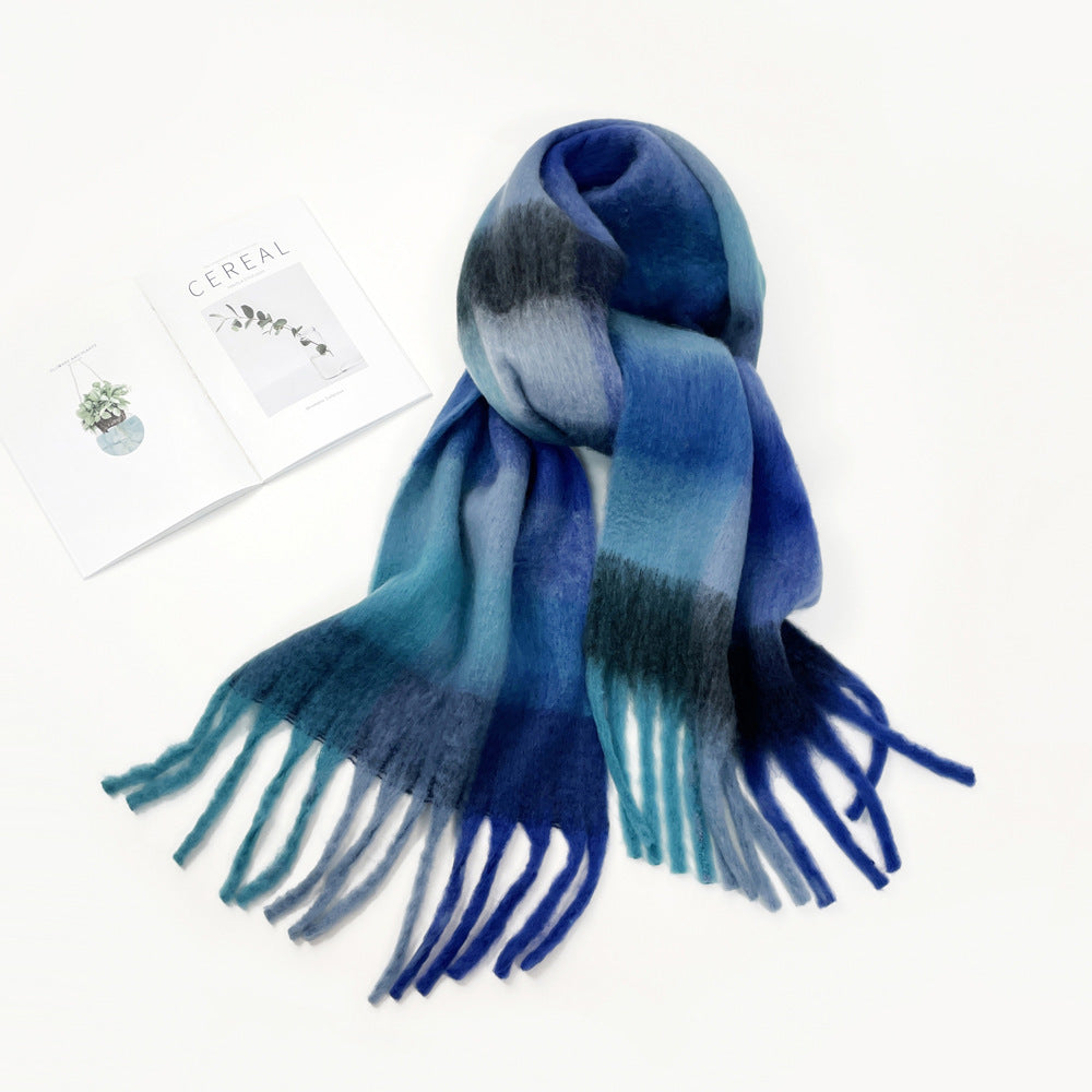 Women's Autumn And Winter Mohair Scarf