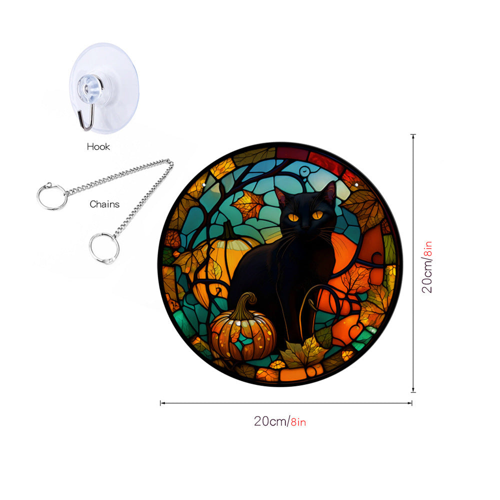 Halloween Pumpkin Bat Ghost Acrylic Hang Decorations