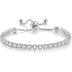 Bracelet White Suit Zircon Tennis Pull - Minihomy