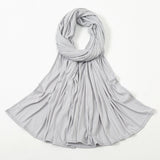 Women's Knitted Thread Cotton Striped Solid Color Scarf