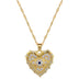 Love Eyes Full Diamond Light Luxury Temperament Necklace - Minihomy