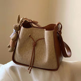 Women's Crossbody Bucket Tote Bag