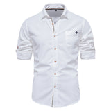 Men's Casual Lapel Long Sleeve Shirt