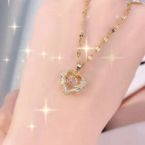 Perfume Bottle Pendant Luxury Necklace Charm