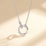 Women's 925 Silver Mobius Strip Necklace