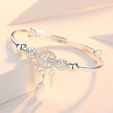 Dreamcatcher Silver Plated Bracelet: Exquisite Fashion for Women - Minihomy