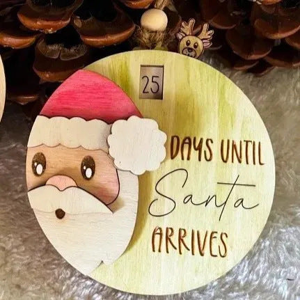 3D Santa Claus Countdown Decoration - Minihomy