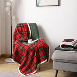 Lambswool Plaid Plain Cover Blanket Nap Blanket