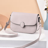 Women's Shoulder Bags - Solid Color Small Square Messenger Flap Bag