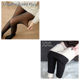 Fleece-lined Thickened Sheer Tights Leggings Transparent One-piece Superb Pantynose