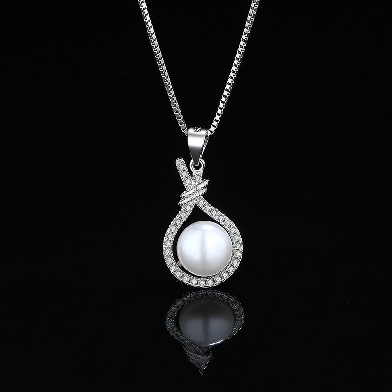 Pearl Pendant Necklace Freshwater Women - Minihomy