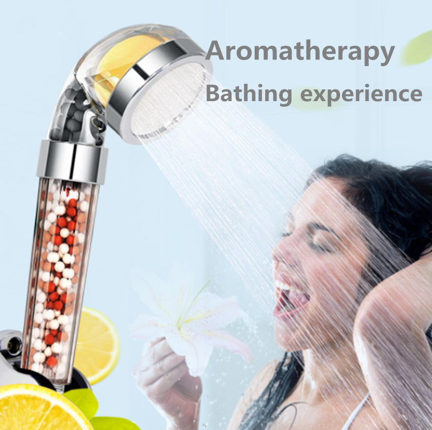 Bathroom Aroma Shower Head - Vitamin C Lemon Scent Anion Shower Head - Minihomy