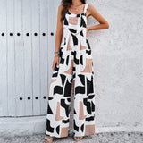 Print Square Neck Jumpsuit With Pockets: Effortless Style for Spring & Summer