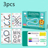 Interesting Children's Pen Control Training This Kindergarten Erasable Paper