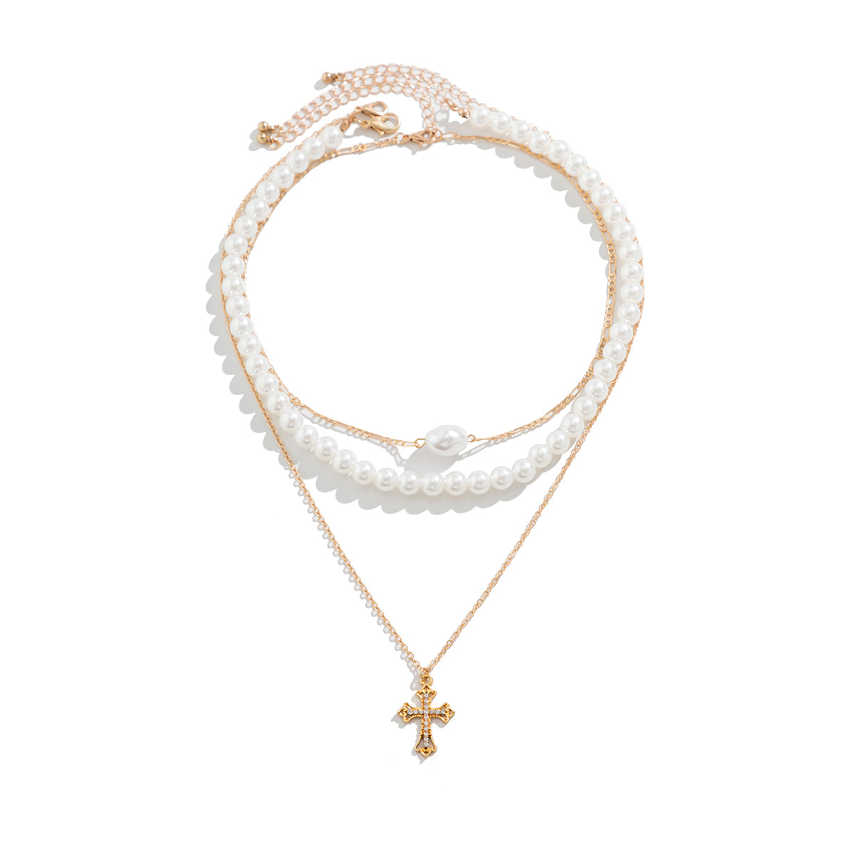 3-piece Set Of Starfish Shell Pearl Necklace: Embrace Beachy Elegance - Minihomy