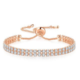 Fashion Double Row Zircon Bracelet: Sparkle with Elegance - Minihomy