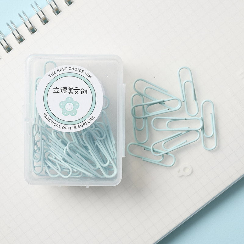 Macaron Color Paper Clip Creative Office Products - Minihomy