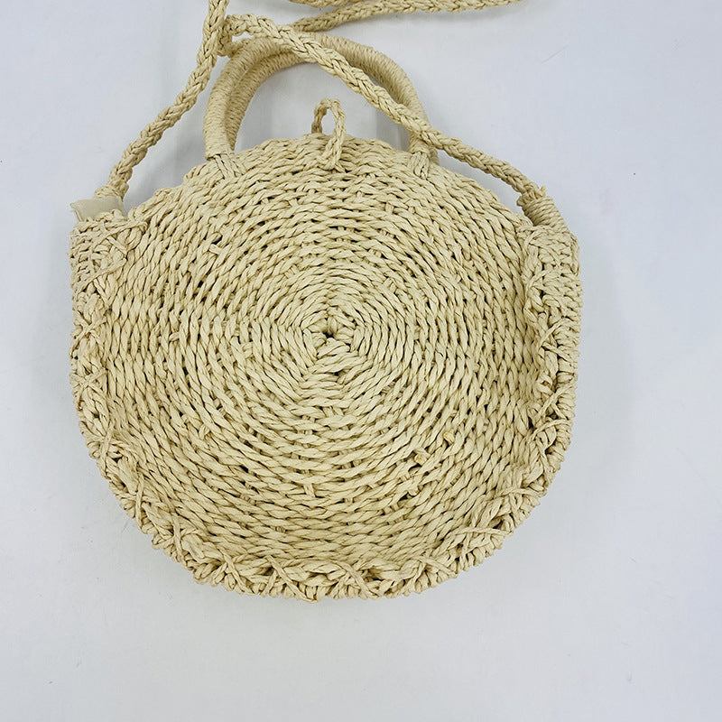 Ins Style Shell Retro Large Capacity Women's Straw Bag