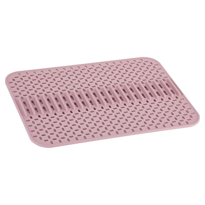 Kitchen Silicone Drain Mat Sink Protection Against Scratching - Minihomy