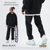 Fleece-lined Thick Loose Solid Color Sweatpants - Minihomy