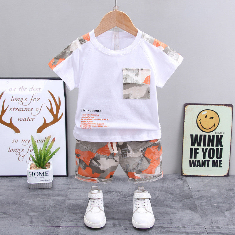 Boys' Children's Clothing Casual Short-sleeved Shorts