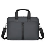 Men's PU Portable Oblique Span Business Briefcase Large Capacity Travel