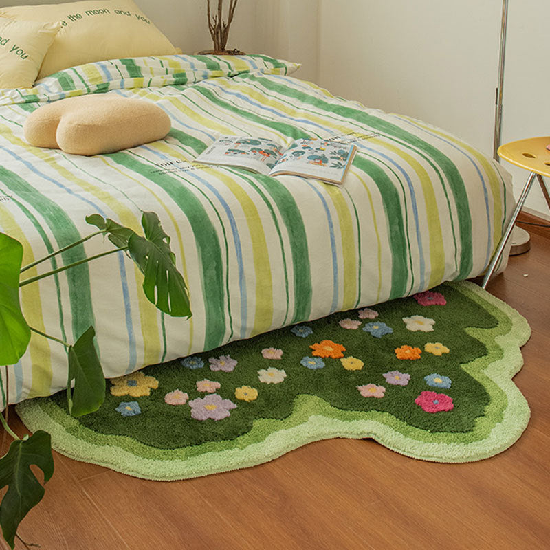 Living Room Carpet Plants Flower Bedroom Rug Soft Hallway Area Floor Pad Mat Doormat - Minihomy