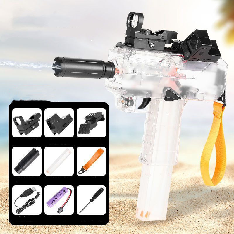 Fully Automatic Uzi Electric Burst Water Gun Toy for Children - Powerful Long-Range Outdoor Water Gun - Minihomy