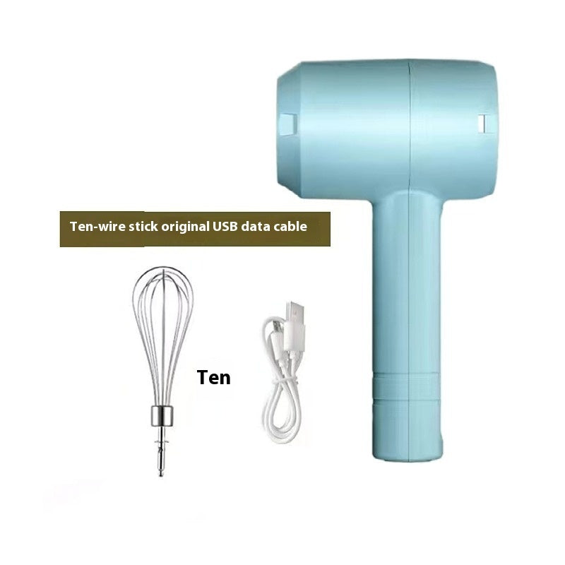 Electric Whisk Wireless Handheld Rechargeable Cream Mixer Kitchen Gadgets - Minihomy