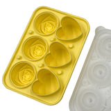 Rose Heart Combination Ice Lattice Food Grade Silicone