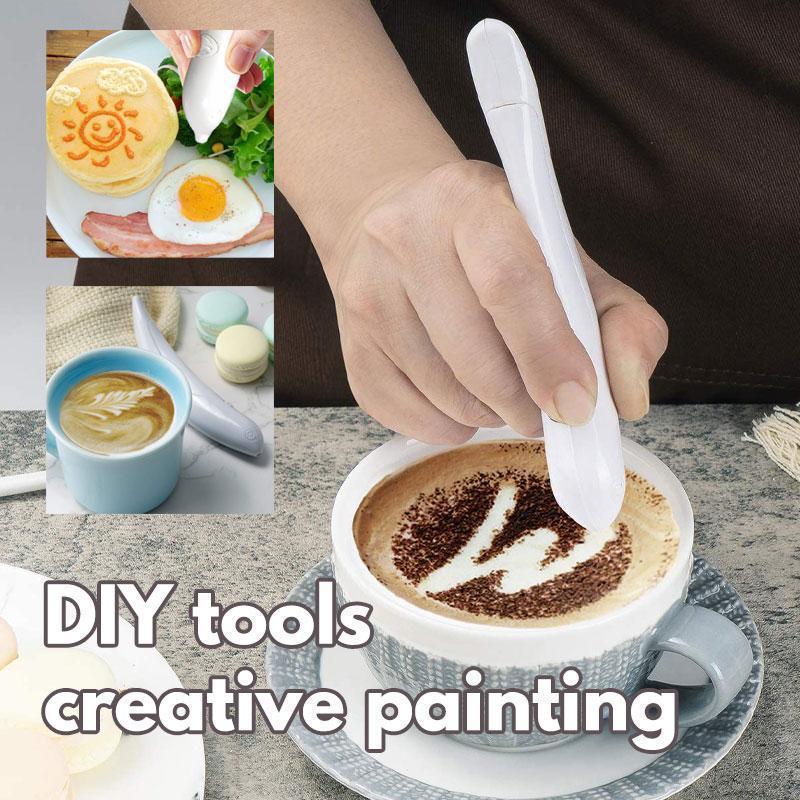 Food Decorating Pens - Coffee, Chocolate, Milk, Biscuit Powder - Draw on Cakes & More! - Minihomy