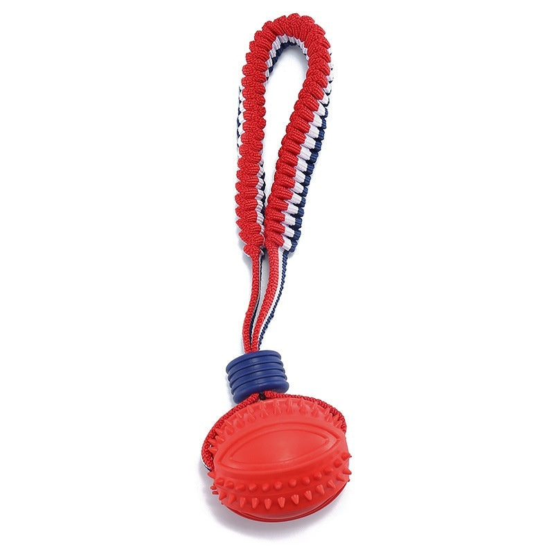 Interactive Dog Toy Ball - Teether with Rope for Chewing, Training & Fun - Minihomy