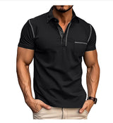 Men's Quick-Dry Short Sleeve Polo Shirt - Summer Casual Top