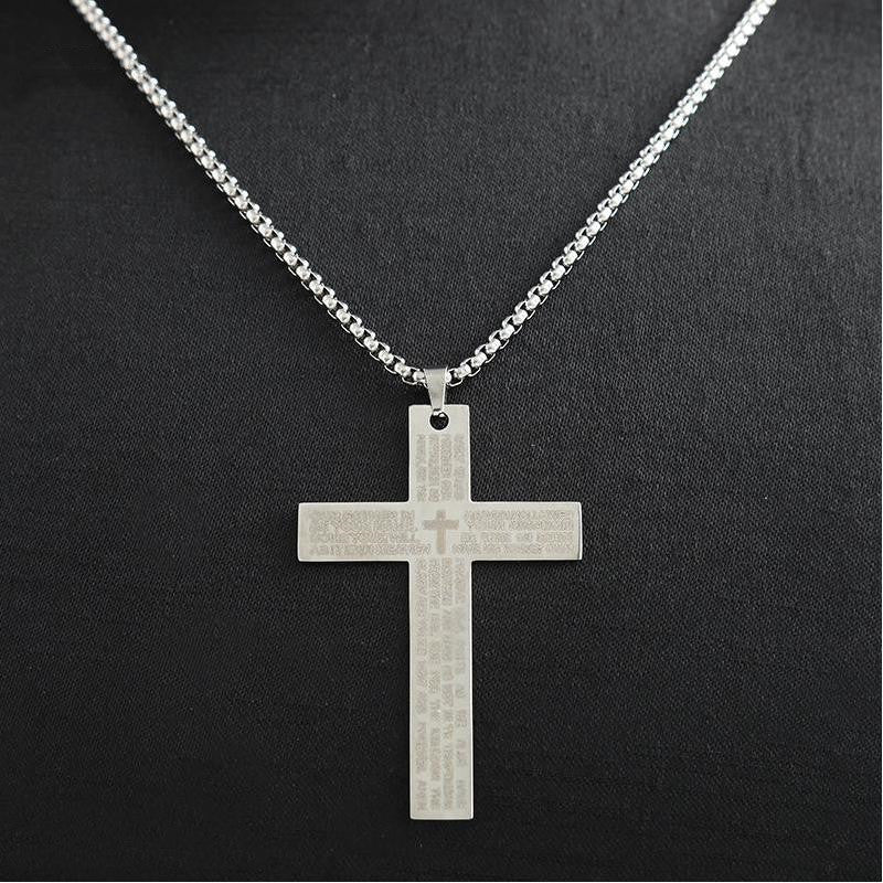 Cross Necklace Titanium Steel Men's Necklace - Minihomy