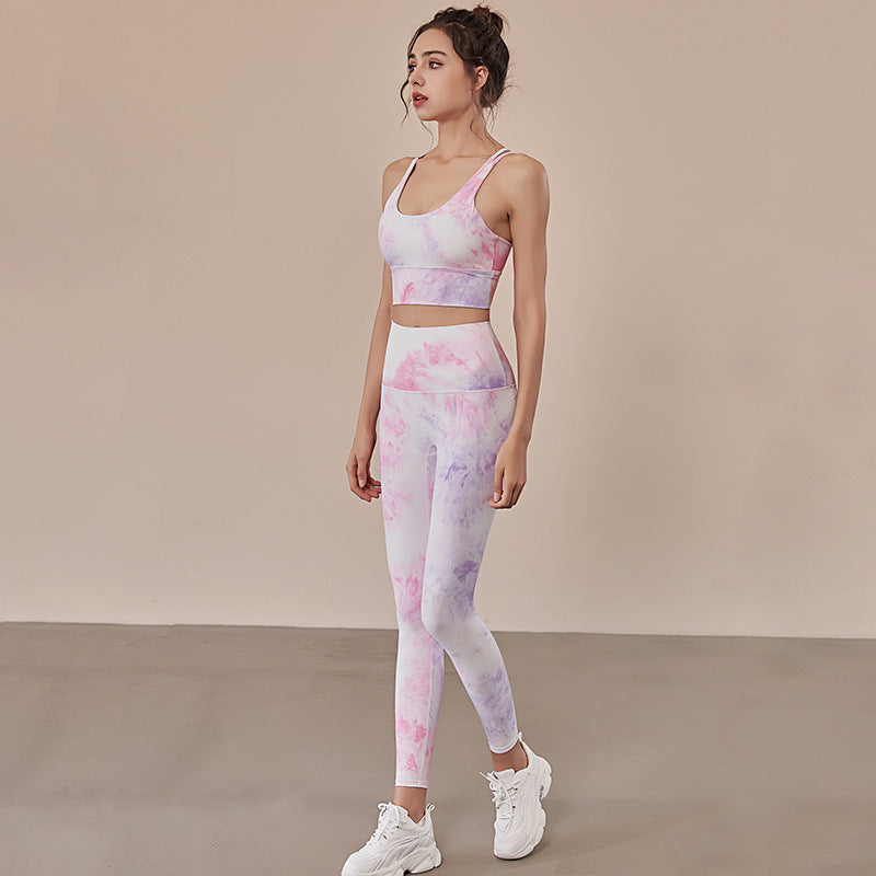 Tie-dye Yoga Wear Outdoor Sports Casual Wear