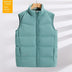 Plus Size Down Vest Stand Collar Waistcoat - Minihomy