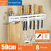 Kitchen Stainless Steel Knife Holder Punch-free Chopstick Canister Storage Hook Rack - Minihomy