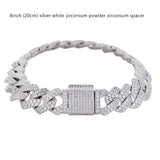 13mm Copper Micro Inlaid Zircon Bracelet Clasp Diamond