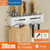 Kitchen Stainless Steel Knife Holder Punch-free Chopstick Canister Storage Hook Rack - Minihomy